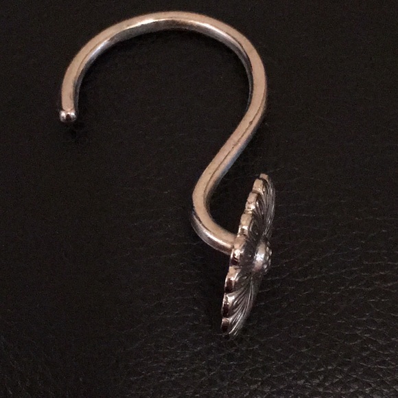 Sunflower Shower Curtain Hooks. Brushed Nickel - Picture 6 of 7